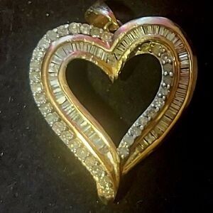 925 gorgeous diamonds pendant 1ct
